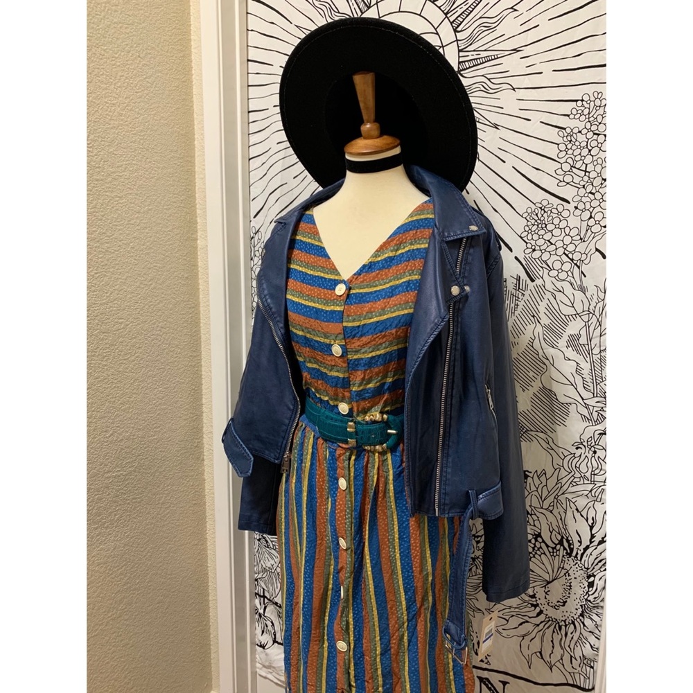 🌈 SOLD Amazing Vintage stripes dress - Picture 10 of 11